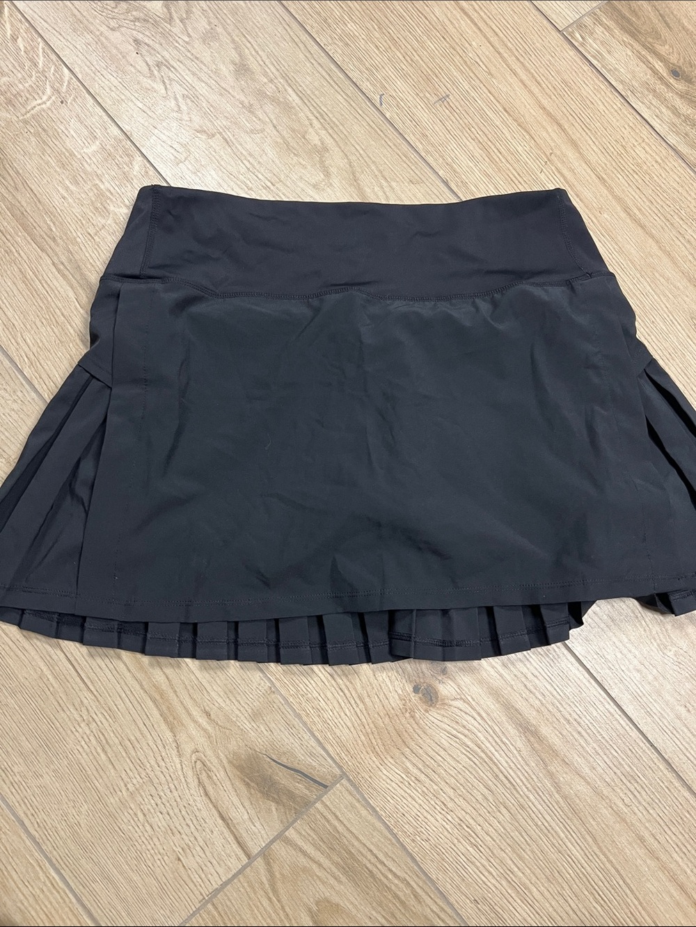 HALARA Black Pleated Athletic Skort with Built-In Shorts